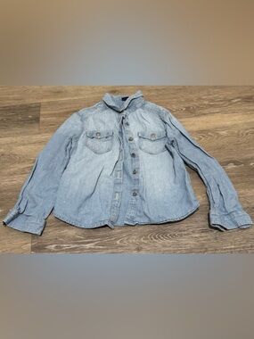 GAP Light Blue Denim Button-Down Shirt